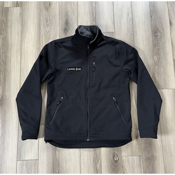 Carhartt Rain Defender Men's Black Full Zip Jacket Size Medium 0J2199-M Logo - Picture 1 of 11